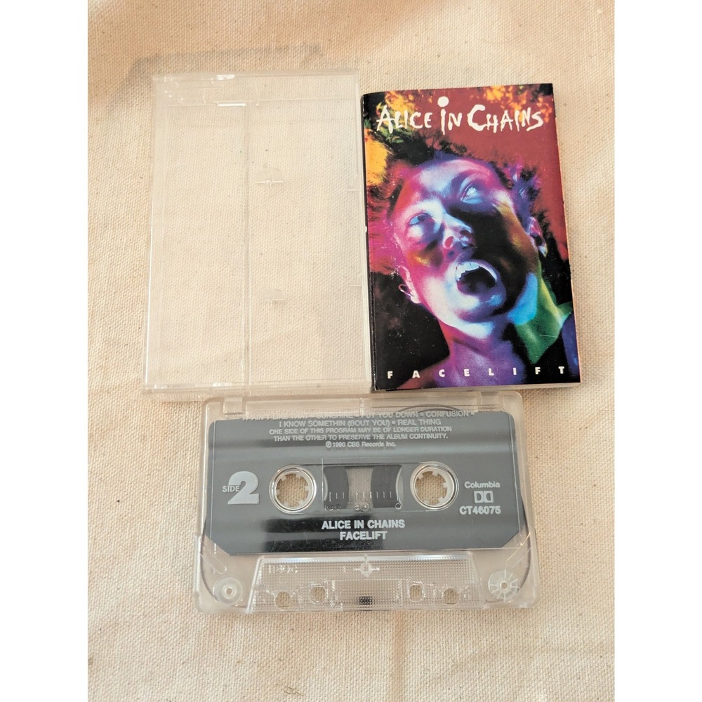 Alice In Chains Facelift Cassette Tape 1990 Columbia CT46075 Grunge Rock